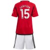 Conjunto (Camiseta+Pantalón Corto) Manchester United Sabitzer 15 Primera Equipación 23-24 - Niño